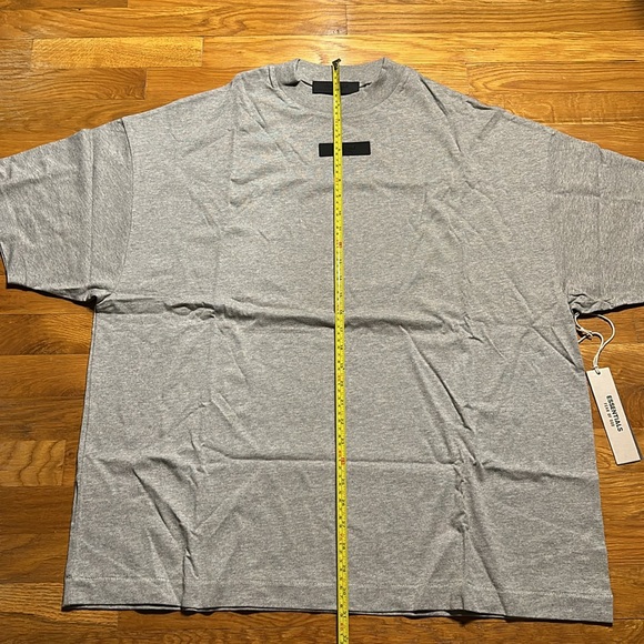 Essentials - Fear Of God - Oversized Crewneck Tee - Dark Heather Oatmeal - NEW - Picture 5 of 10